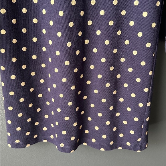 🤍 EUC GAP Kids dress navy blue white polka dot size medium 8 youth - Picture 7 of 10